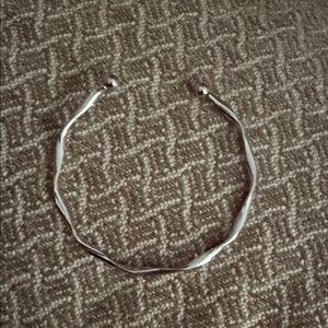 Silver Twisted Choker Necklace